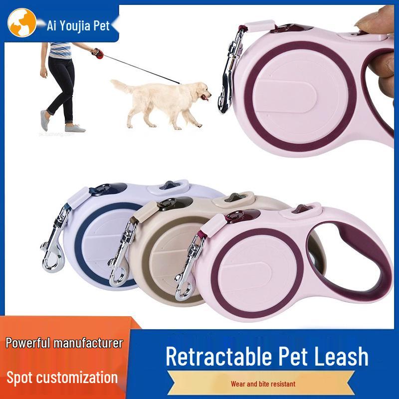 Automatic Retractable Wear-Resistant Bite-Proof Dog Leash (3-5 Meters)