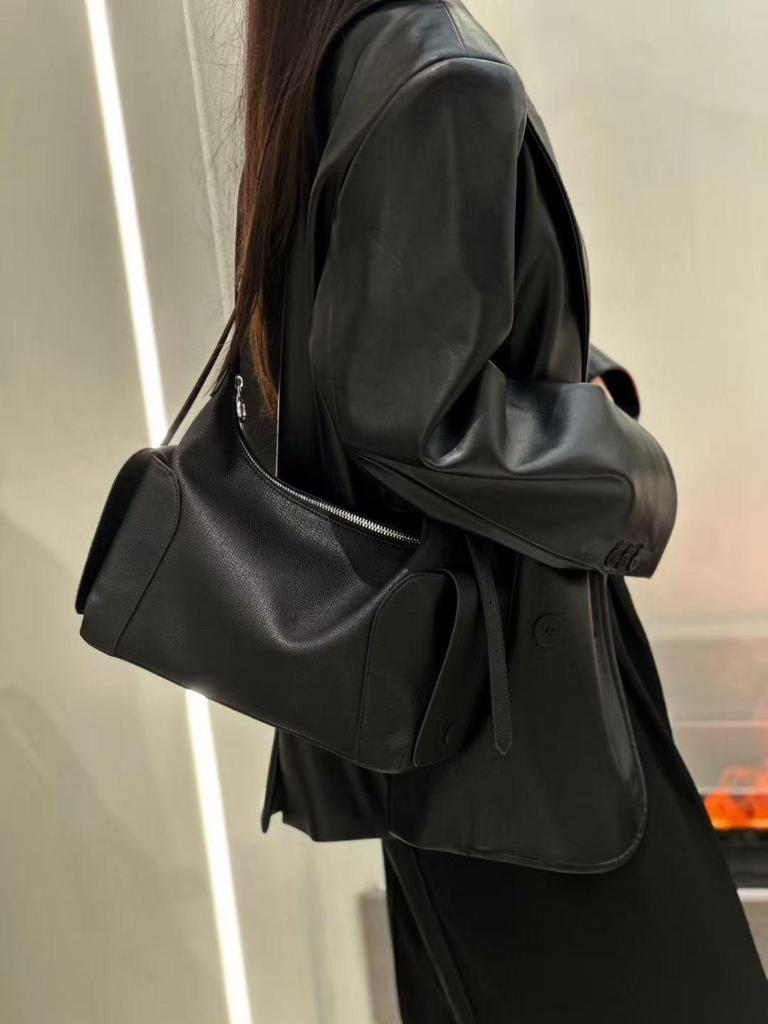 2025 Korean Style Women's Large Capacity Genuine Leather Crossbody Bag