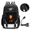 Großes Fassungsvermögen Anime Naruto Inspiriertes Rucksack für Teenager Schüler Tägliche Nutzung Laptop Reisetasche Urbaner Stil