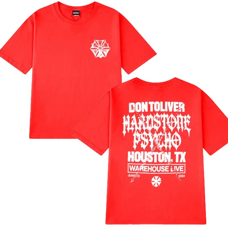 Don Toliver Hardstone Psycho 2025 Neues Album Grafik T-Shirt Herren Damen Übergroßes Vintage Kurzarm T-Shirt Unisex Baumwoll-Tops