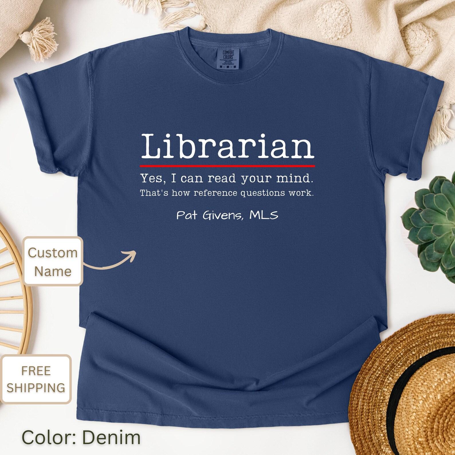 Sarcastic Librarian T-shirt: Funny Book Lover Tee XL