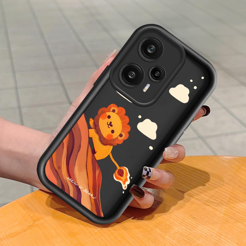 

Мягкий силиконовый квадратный чехол с рисунком лестницы для телефона, полное покрытие, противоударный защитный резиновый чехол для камеры для Xiaomi Redmi Redmi Note 13 4G чёрный