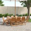 9 piece Garden Dining Set 8 Seater Natural Solid Acacia Wood