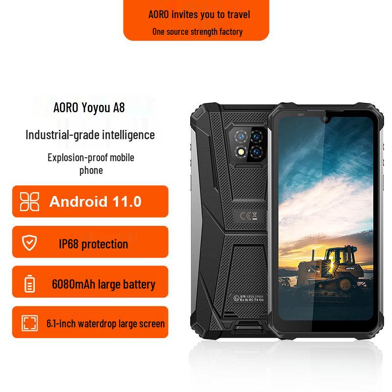 

Aoyou A8 Explosion-Proof Smartphone with Fingerprint & Face Unlock 4GB RAM + 64GB Storage