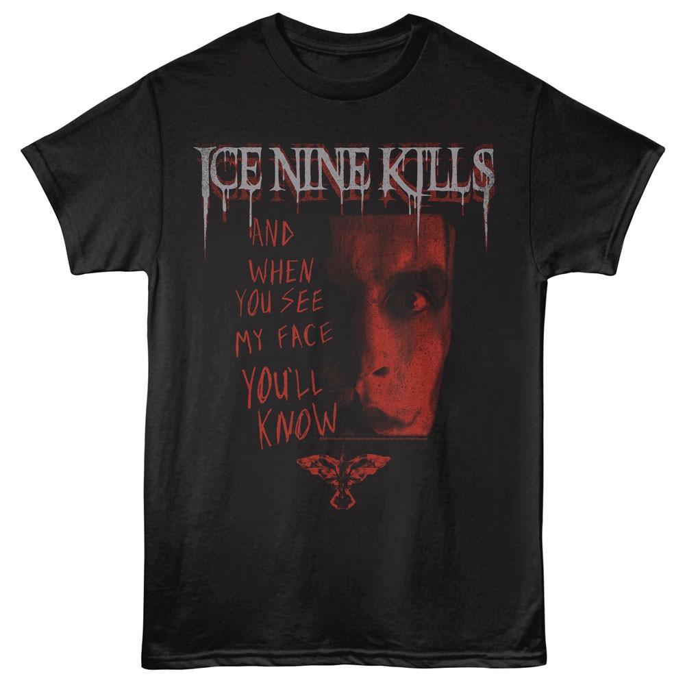 Ice Nine Kills When You See My Face You ll Know Men T Shirt Rock Band Merch M