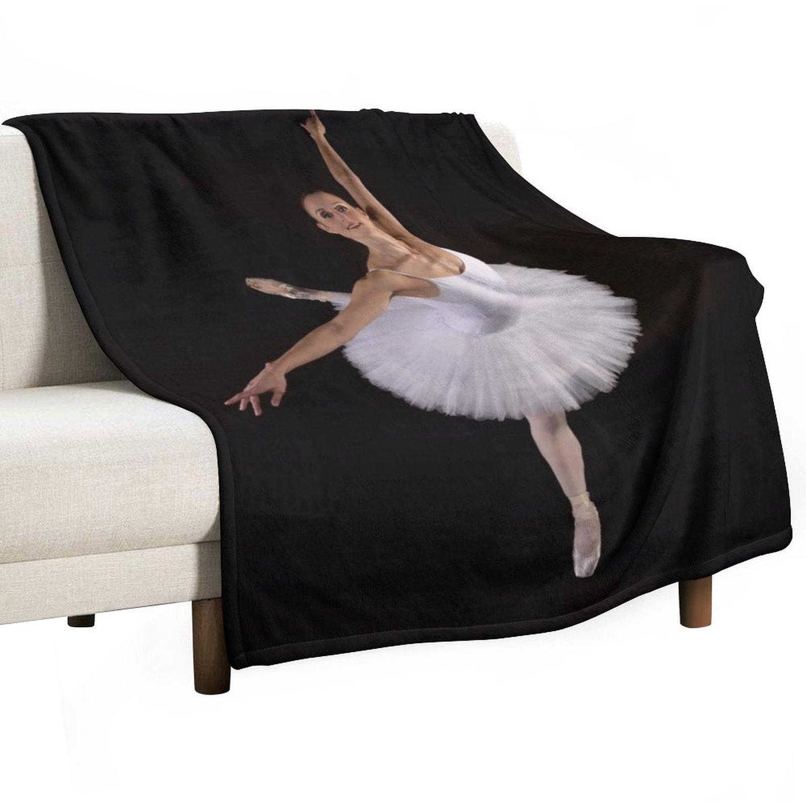 

Ballet Dancer Throw Blanket Plaid Soft For Decorative Sofa Sleeping Bag Blankets 30x40in