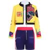 Kpop Rumi Zoey Mira Party Girls Demon Costume Hunters Cosplay Outfit Jacket Top Shorts Kids Halloween Costumes Singer Cosplay
