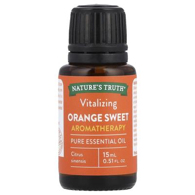 Pure Essential Oil, Vitalizing Orange Sweet, 15 Ml (0.51 Fl Oz)