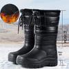 Herren High-Top Wasserdichte Schneestiefel: Warme, rutschfeste, kältefeste Winterschuhe