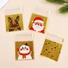 100Pcs Christmas Cookie Candy Bag Santa Claus Plastic Biscuit Gift Packaging Bag Xmas Party Decoration Supplies New Year 2025