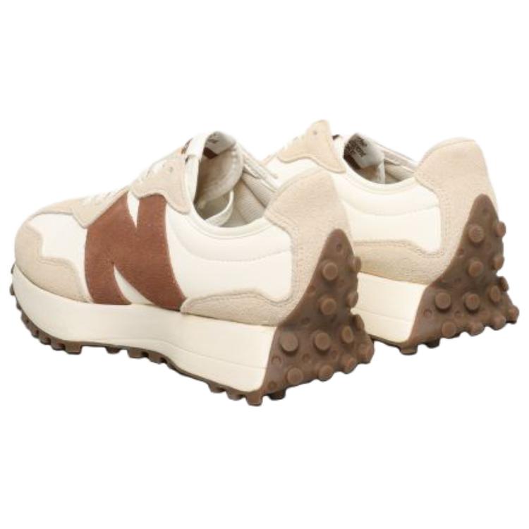 New Balance Nb 327 Versatile Comfortable Low-Top Running Shoes Women Sneaker White Brown U327AM