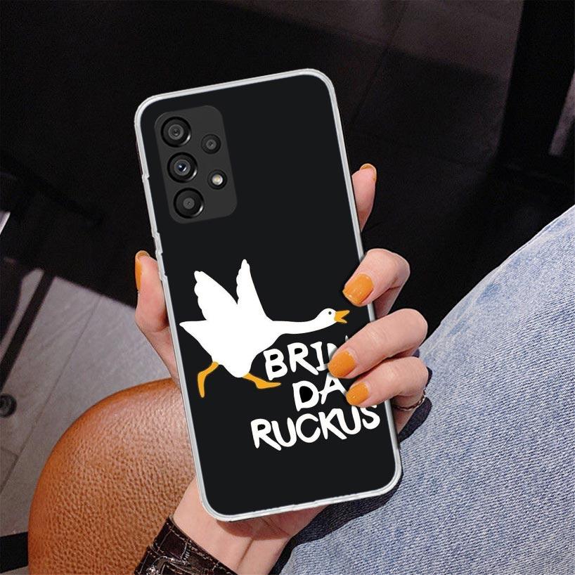 Cartoon Duck Goose Game Phone Case For Samsung Galaxy A17 A16 A15 A14 A13 A57 A56 A55 A54 A53 A37 A36 A35 A34 A33 A26 A25 A24 A2