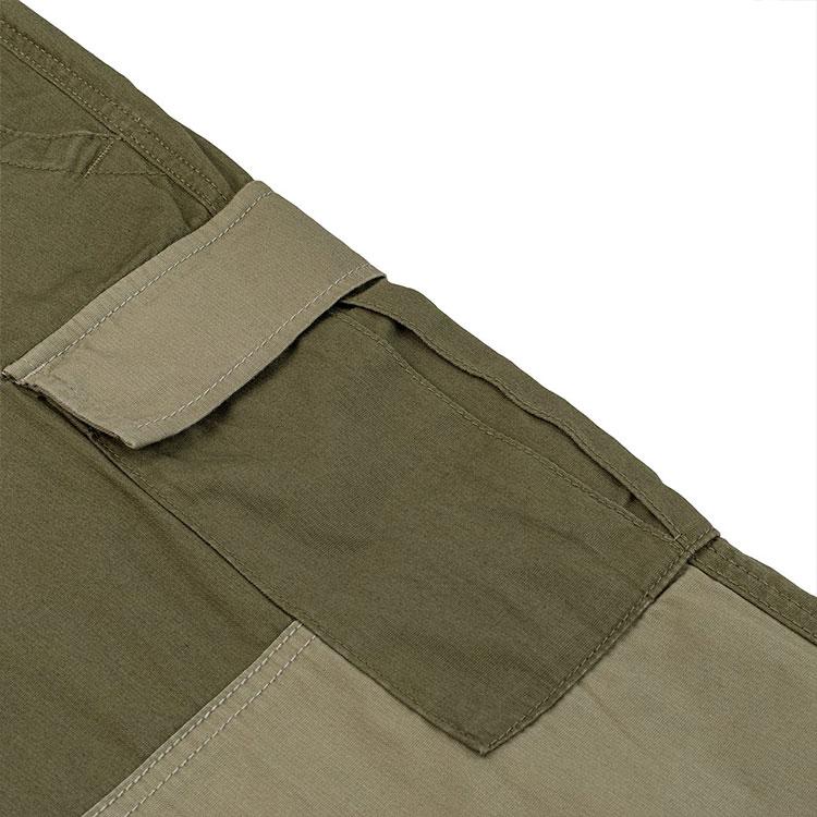 Vans Color Block Loose Fit Cargo Pants Men Bottoms Green VN0A5FJGZIP