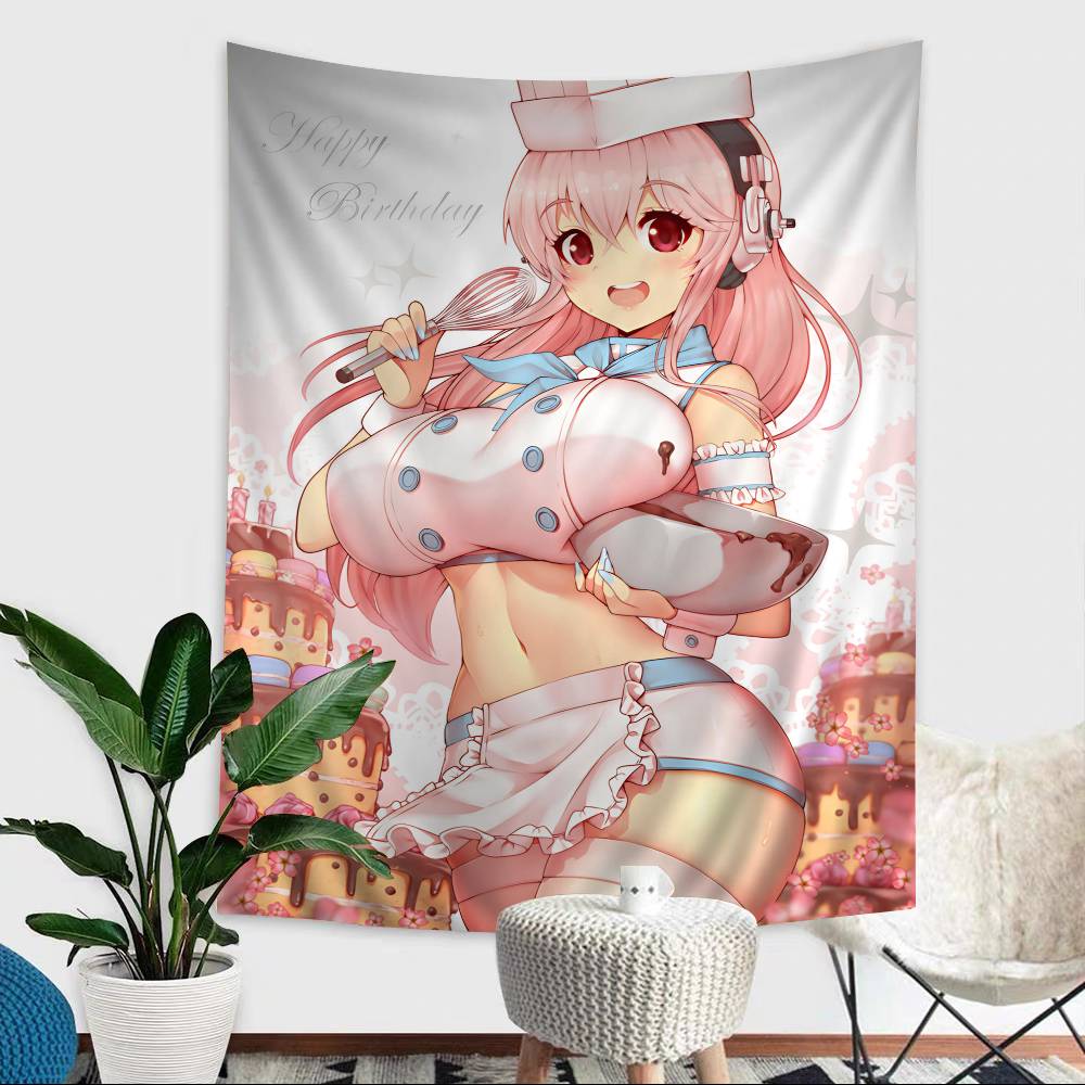 Beautiful Girl SUPERSONICO Hippie Wall Hanging Tapestries For Living Room Home Dorm Decor Art Home Decor
