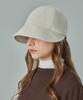 Bajal Va Curved Studded Link Bonnet Hat Cream