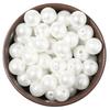 30-300pcs/lot Multisize ABS Imitation Pearl Beads Frosted Big Hole Acrylic Round Beads For DIY Craft Bracelet Necklace Wholesale