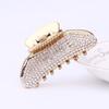 Elegant Women Rhinestone Faux Pearl Hair Claw Hairpin Ponytail Holder Accessory