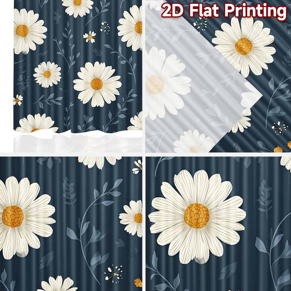 Flat Printing Curtains Without Rod Floral Spring Design Holiday Women Is Day Printed Versatile Durable Set Of 2 Made Polyester