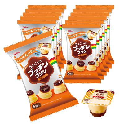 Chokotto Puchin Pudding Vanillepudding 20g 6 Stück x 12 Beutel Ezaki Glico Lagerfähig bei Raumtemperatur Snack Lunchbox
