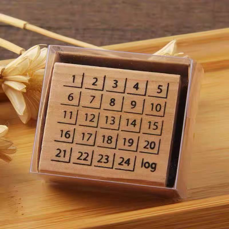 Lovely Gift Exquisite Wooden Seal Cute Literary and Fresh Student Printed Handbook Decorative Material Assorted Stamp 6 Options