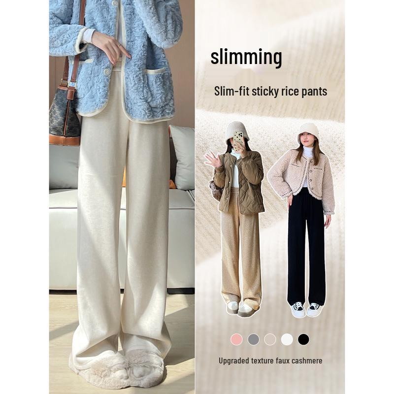 

Apricot Faux Cashmere Women s Petite Straight-Leg Pants, Spring/Autumn 2025 XL (121-135 lbs)