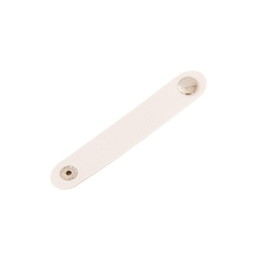 Cowhide Snap Button Cable Organizer and Scarf Buckle