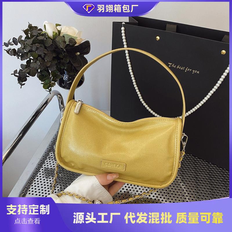 Small Bag Women's New Summer Versatile Chain Messenger Bag High-end Portable Pillow Bag