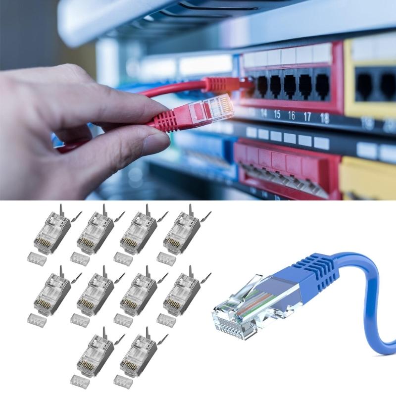 Flammhemmende PVC CAT6A RJ45 Ethernet-Steckverbinder mit verbesserter Kabelidentifizierung und Knickfestigkeit
