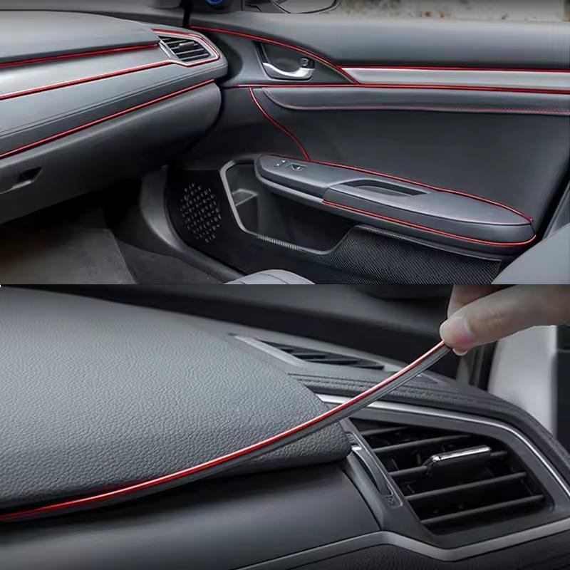 5M Linia Dekoracyjna Listwa Samochodowa Stylizacja Samochodu Listwa Wykończeniowa Elastyczna Do Drzwi Samochodowych Konsoli Środkowej Deski Rozdzielczej Akcesoria Wnętrza Samochodu