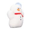 Snowman Plush Toy Soft Skin Friendly Washable Stuffed Snowman Doll Pillow Cushion for Christmas