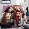 1pz Coperta in Flanella con Stampa BLACKPINK, Alta Qualità per Tutte le Stagioni, Arredamento per la Casa, Calore e Comfort, Perfetta per Regali di Natale