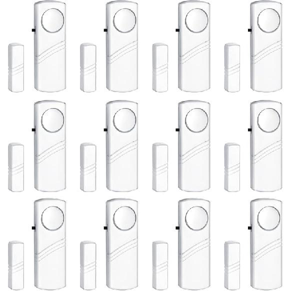 Door Window Alarm, 90DB Door Alarms for Kids Safety, Wireless Sensor Door Window Burglar Alarm-Window Pool Alarms for Home, 3 Pack