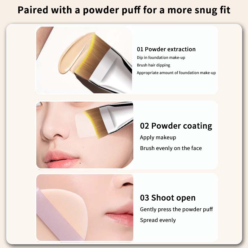 Kątowy Pędzel do Podkładu Kosmetyczny Zestaw Palet do Makijażu Krem do Podkładu Narzędzie do Mieszania Nail Art Makijaż Kosmetyczny Zestawy Narzędzi do Makijażu