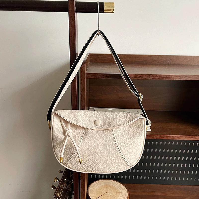 

Women s Retro Shoulder Bag, Simple Casual Design with Adjustable Strap, Versatile for Daily Work Commute School Shopping белый