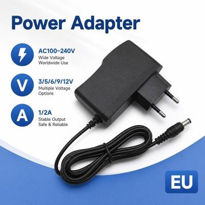 5.5*2.5mm Power Adapter EU Universal Charger Adaptor EU Power Supply  LED Strip Light