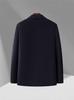 Dad's Wool-Cashmere Double-Faced Jacket with Detachable Down Liner for Autumn/Winter