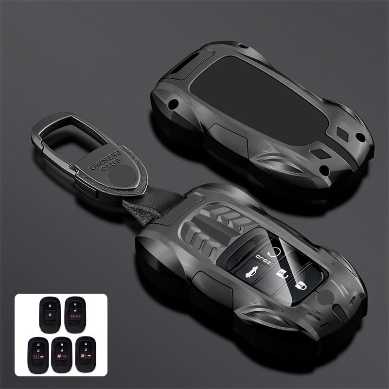 CKU5 Metal Car Remote Key Cover Case Holder shell Keychain Fob For Honda New Accord 11th Gen Civic Odyssey CRV ZRV XRV HRV e:NS1 Jazz