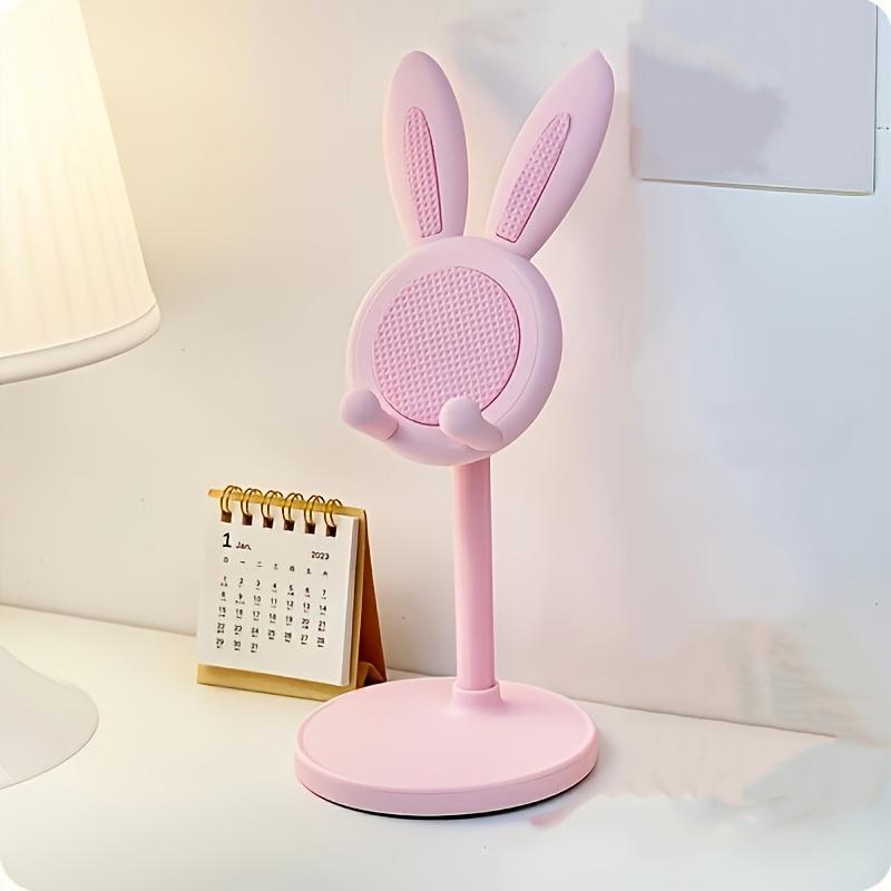 1/2pcs Adjustable Bunny Ear Phone Stand Cute Rabbit Universal Tablet Holder Desktop Retractable Organizer for Home Office Decor
