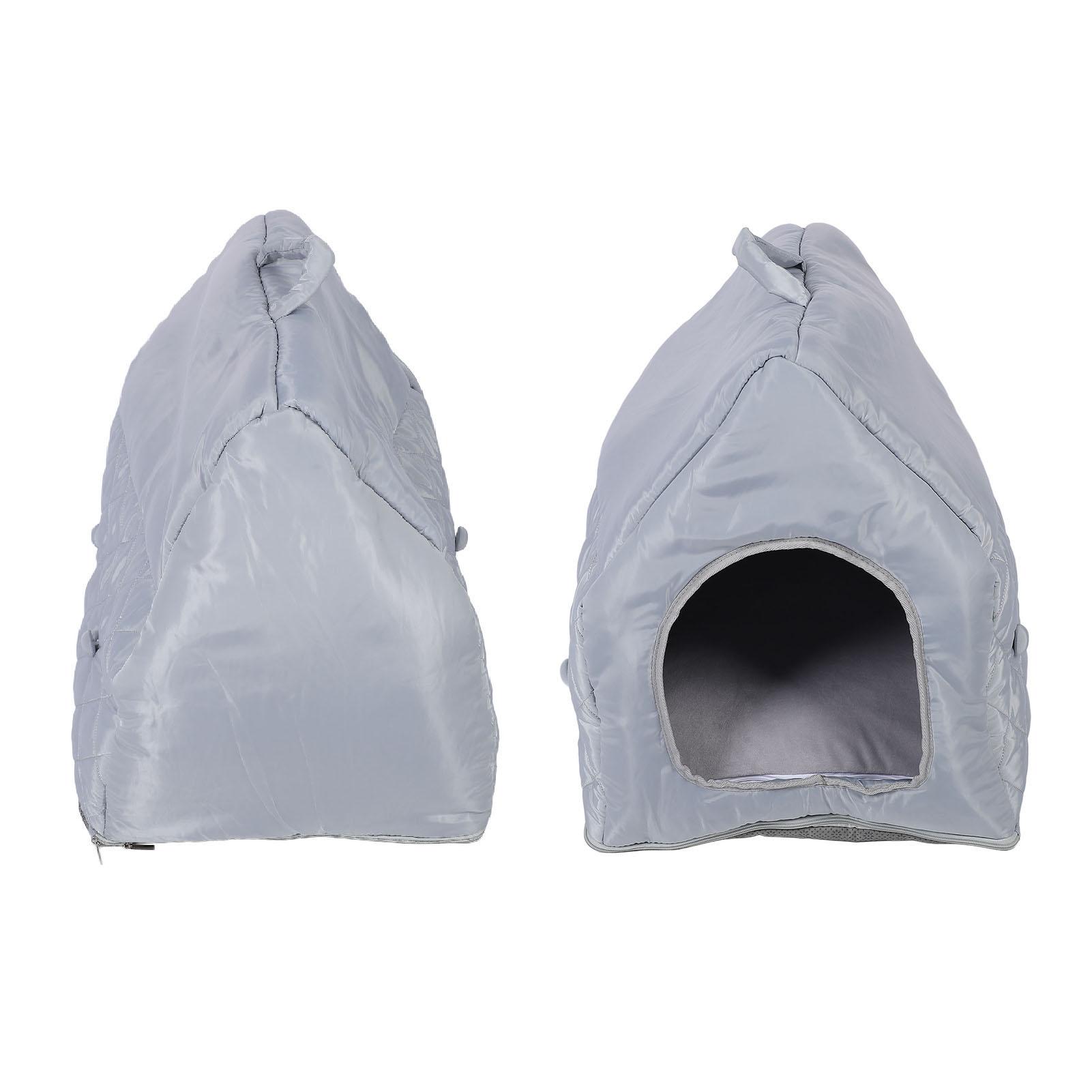

Four Ssons Pet House with Constant Temperature Hting Pad Detachable Washable Cover 35C to 55C Soft Overht Prevention Auto Power Off Cat Cave