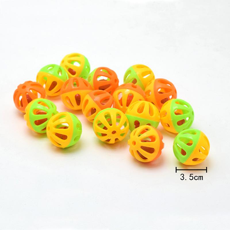 Colorful Plastic Cat Teaser Shell Toys for Kittens