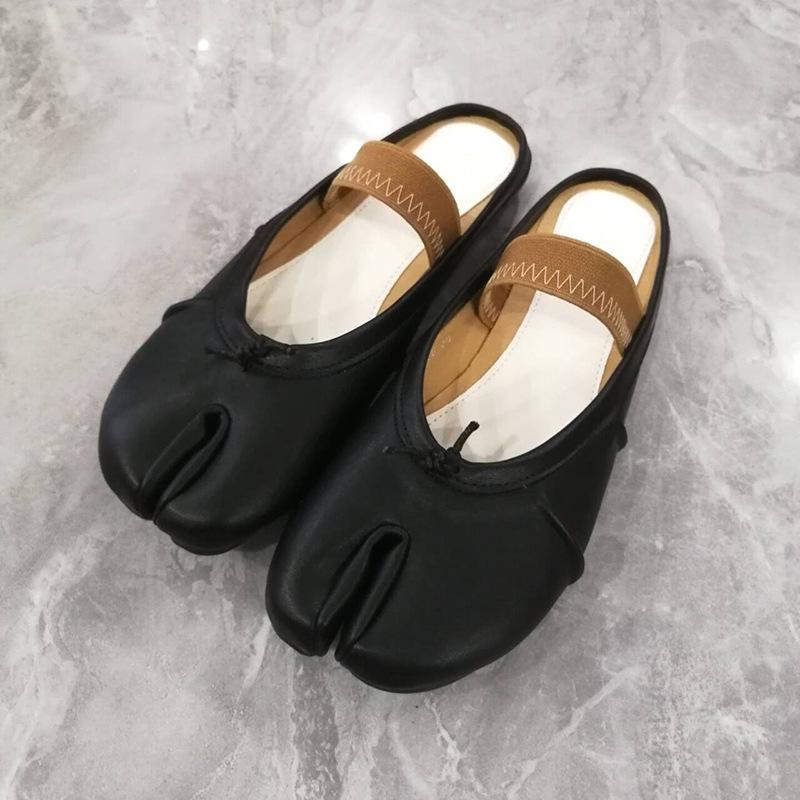 

Жіночі 2024 Плісовані балетки Tabi з розділеним пальцем і бантом 37