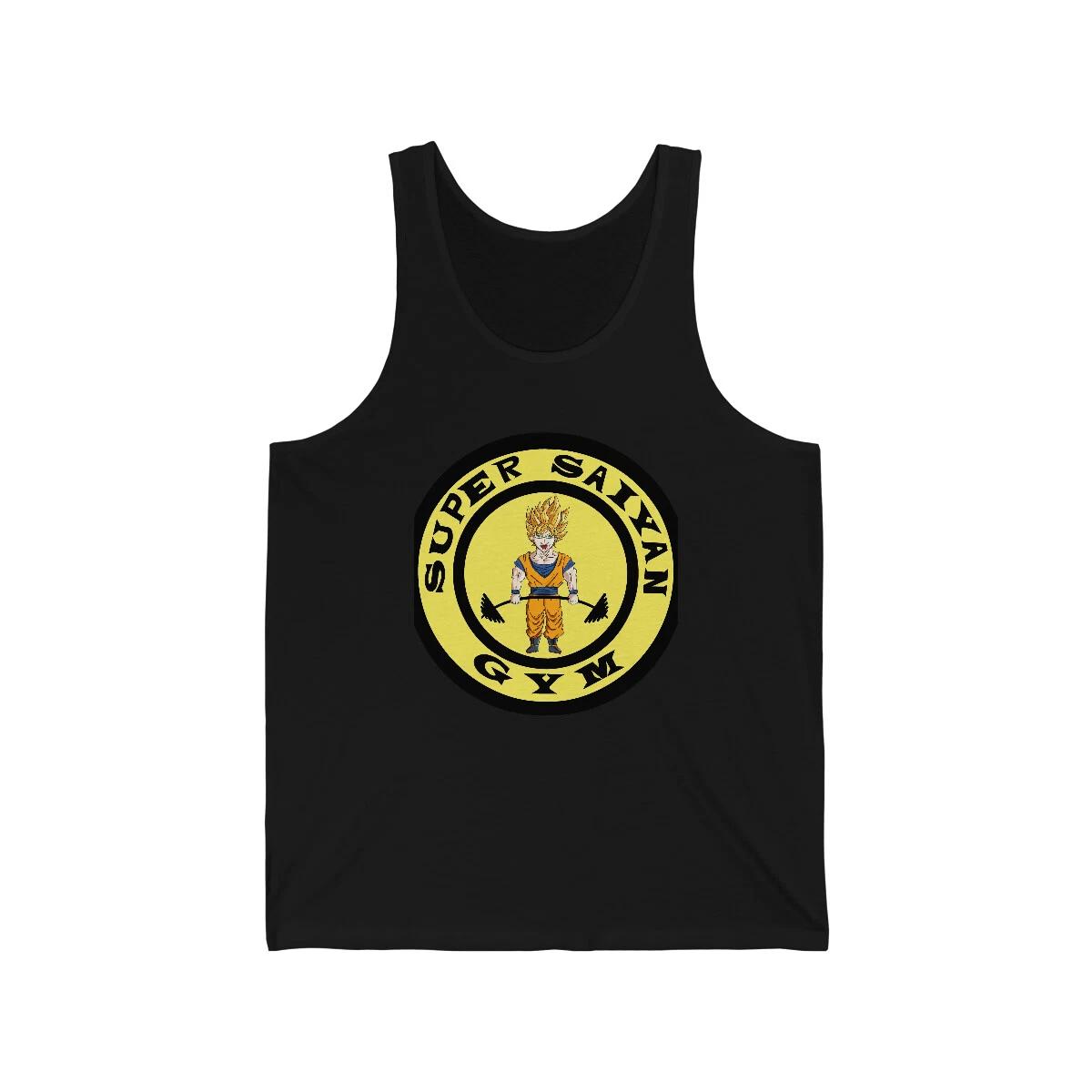 dragon ball z goku tank top golds gym logo 4XL