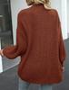 2023 Women's Autumn/Winter Lantern Sleeve Loose Knit Cardigan Sweater