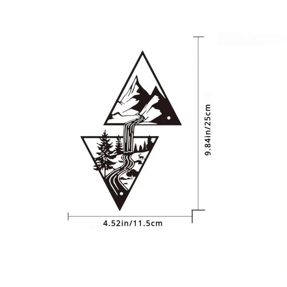 Mountain Wall Art Mountain Waterfall Metal Wall Art Home Decor Metal Wall Art Home Decor Modern Art Wall Ornaments Artwork