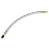 A ABSOPRO Tire Valve Stem Air Inflation Adapter Durable 250mm Long Tire Valve Extension Pure Copper Stainless Steel Silver Tone