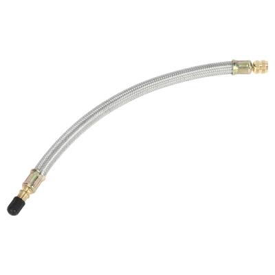 Adaptateur de valve de pneu ABSOPRO Durable 250 mm de long Extension de valve de pneu Cuivre pur Acier inoxydable Ton argent
