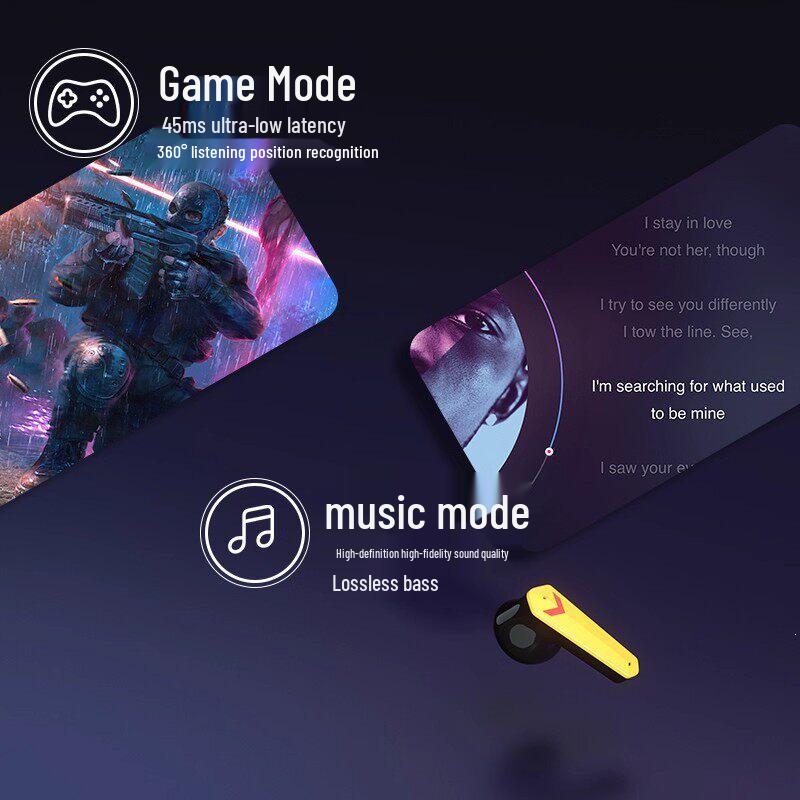 Wireless Bluetooth Gaming Earbuds, 2026 Model – High Sound Quality & Long Battery Life for PUBG.