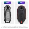Interior Mouldings For Porsche Panamera Spyder Carrera 911 970 981 991 Macan Cayman Cayenne Car Key Case Protector Accessories K