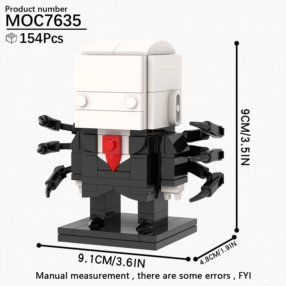 MOOXI New Halloween Horror Movie Games BrickHeadzed Children Toy MOC Brick Gift Assembly Model Kit For Adults Building Block Set