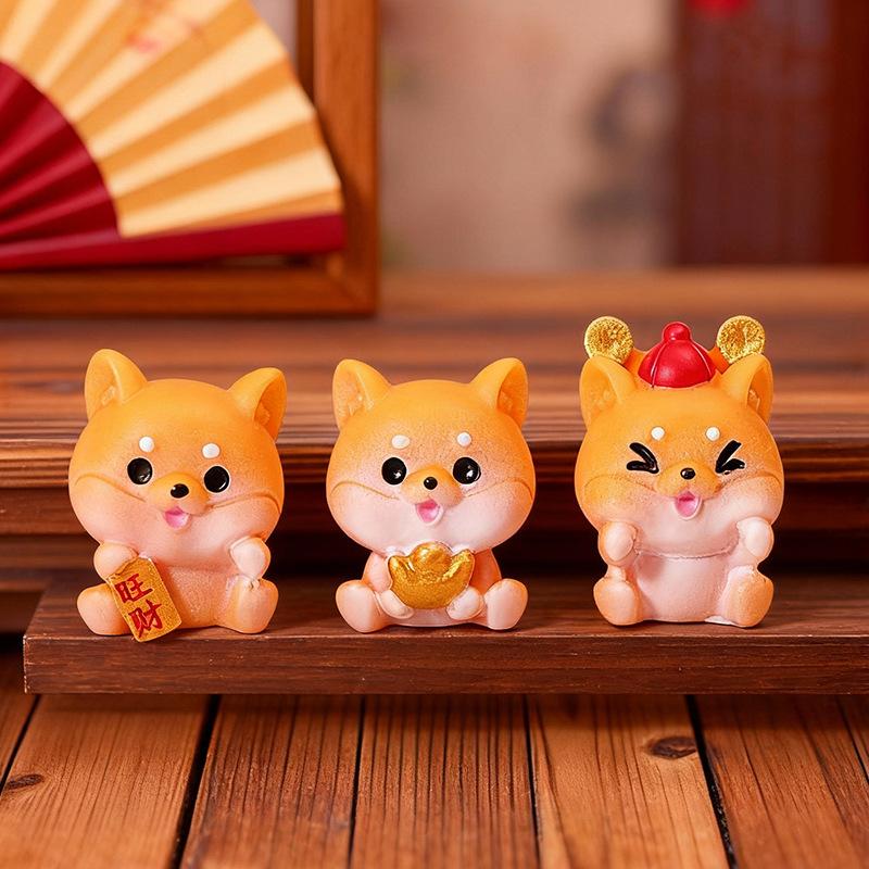 Creative and Cute Lucky Dog Car Home Craft Decorations